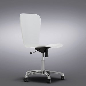 Crate and Barrel - Felix White Office Chair