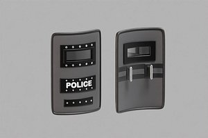 3D Police Riot Shield