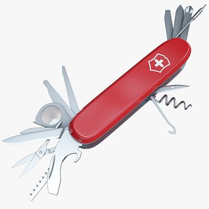 Swiss Army Knife 15 Tools Rigged