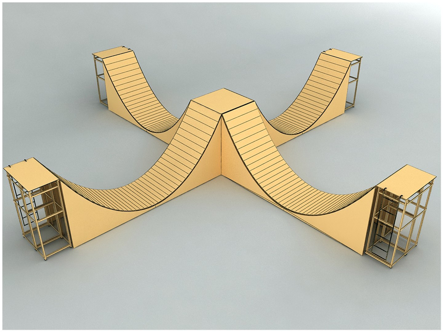 skate ramp half pipe dxf