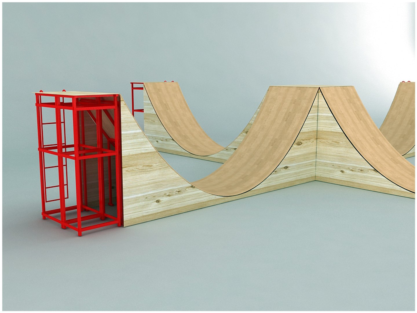 skate ramp half pipe dxf