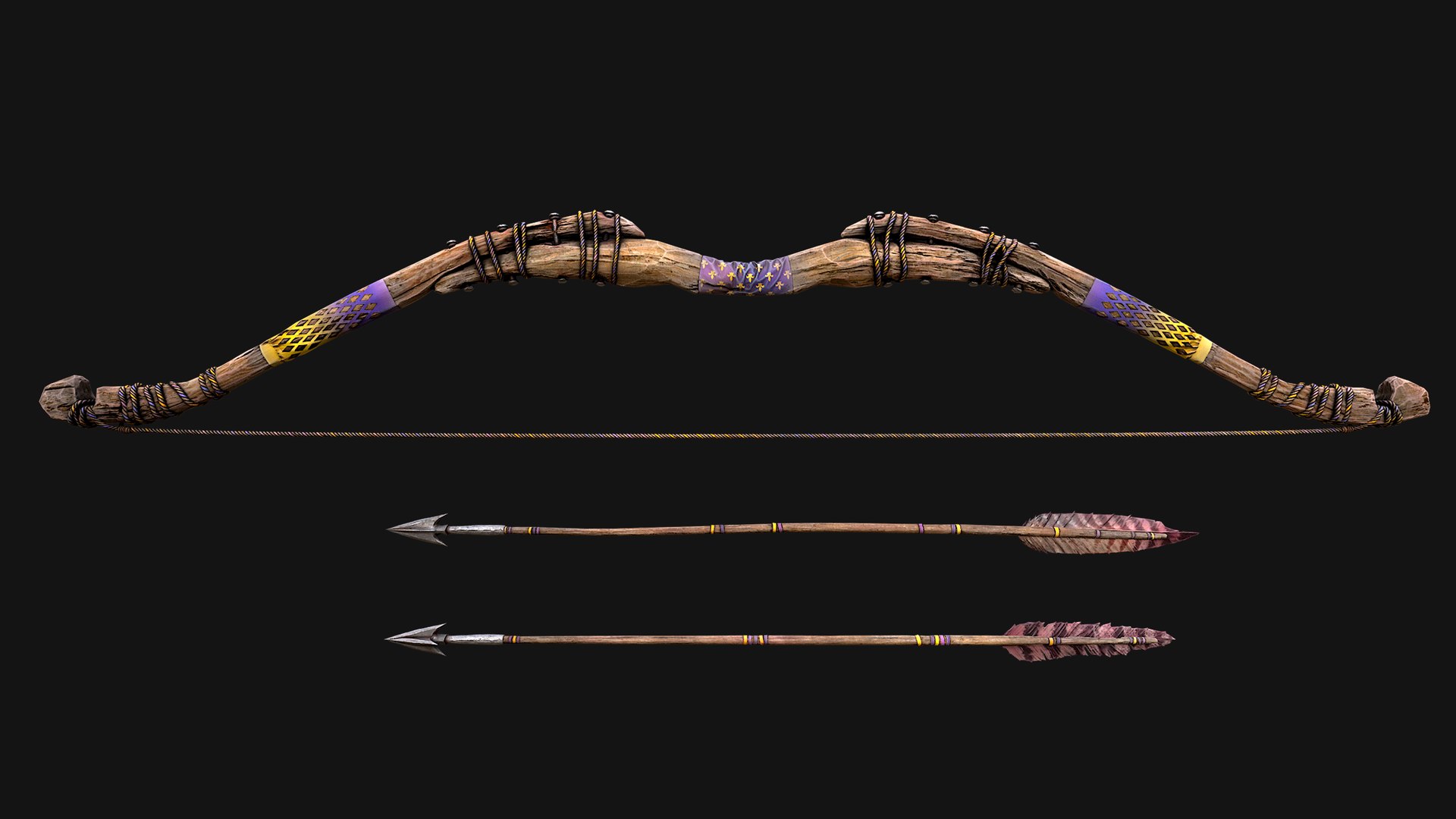 3D Medieval Wooden Bow Weapon Fair Shooter https://p.turbosquid.com/ts-thumb/Km/hQHqYy/6h/woodenbowpurple2/png/1757599361/1920x1080/fit_q87/93cf87082a1dd66573af7905d9c632ad941ae98e/woodenbowpurple2.jpg