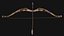 Arma de arco de madera medieval para tiradores de feria