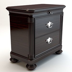 Zebrano nightstand
