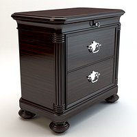 Zebrano nightstand