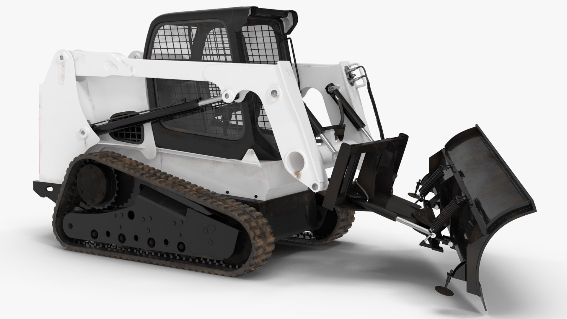 3D Model Compact Track Loader Rigged For Maya - TurboSquid 2192353