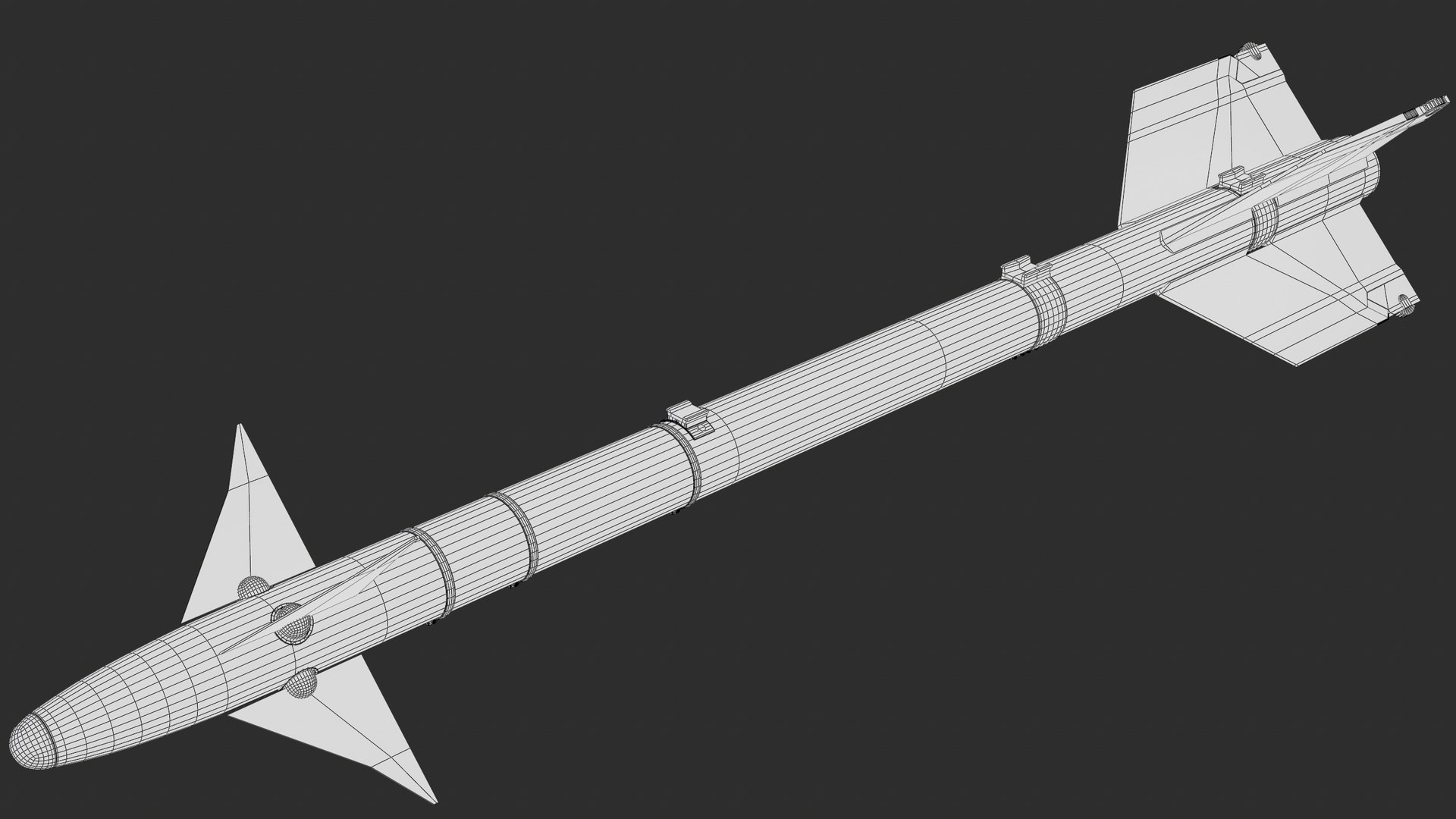 AIM-9L Sidewinder Missile PBR model https://p.turbosquid.com/ts-thumb/Km/nU6l1k/sd/screenshot000/png/1723382226/1920x1080/fit_q87/0dd1c68180677ae56856eeede2e2f6a006d3a616/screenshot000.jpg