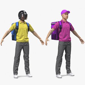 Rigged Delivery Men Collection for Cinema 4D