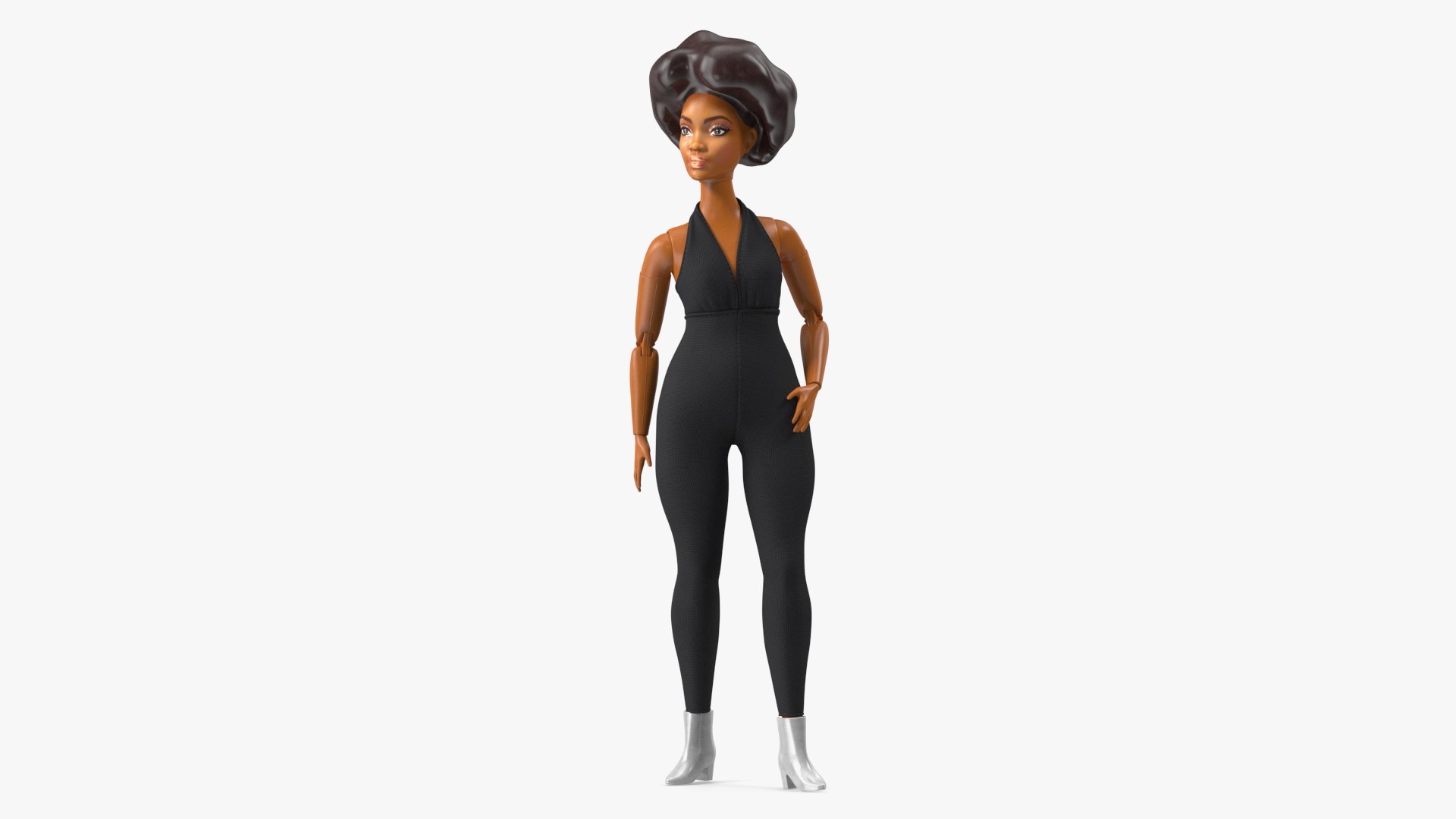 Barbie Looks Doll Elle GTD91 Curvy Brunette Dressed 3D model preview
