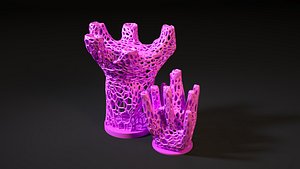 Unusual decorative vase 3D