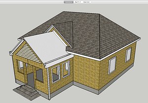 story house walls 3D