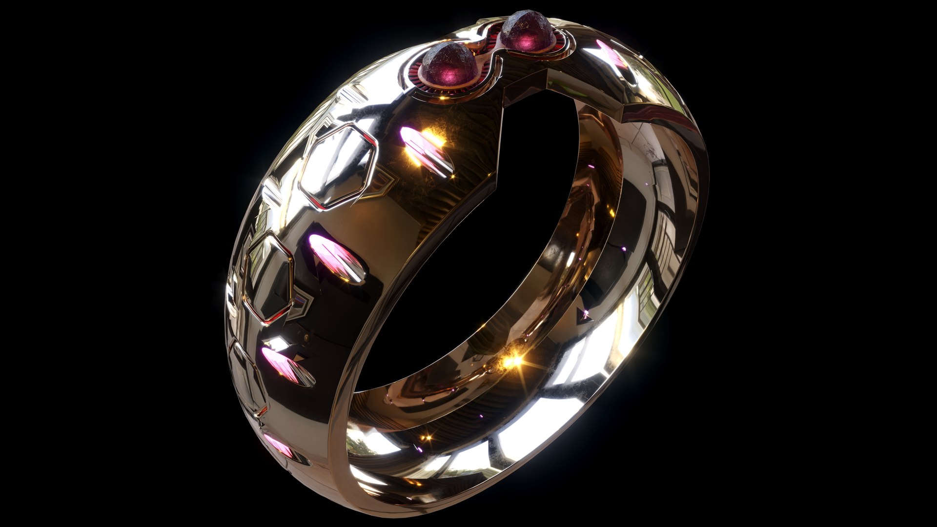 3D Futuristic Bracelet TurboSquid 1985928