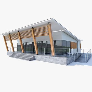 3D Small Office Building 01 model
