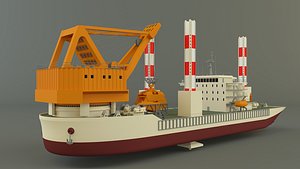 3D zmpc 220t grab dredger