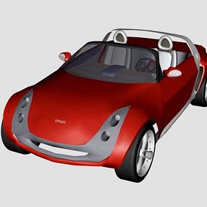 smart roadster car 3ds