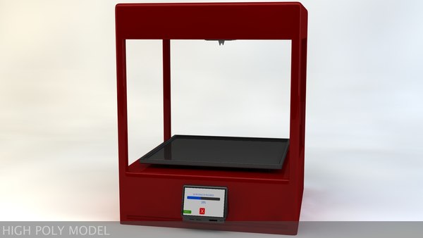 3d model printer modelled