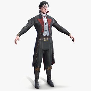 Victorian Vampire Lowpoly
