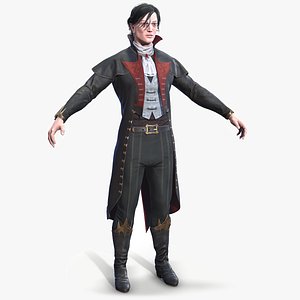 Victorian Vampire Lowpoly