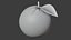 Procedural Orange Fruit with Leaf - Photoreal 3D Model