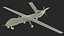 Drone de combate TAI Anka S Rigged
