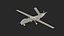 Drone de combate TAI Anka S Rigged