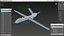 Drone de combate TAI Anka S Rigged
