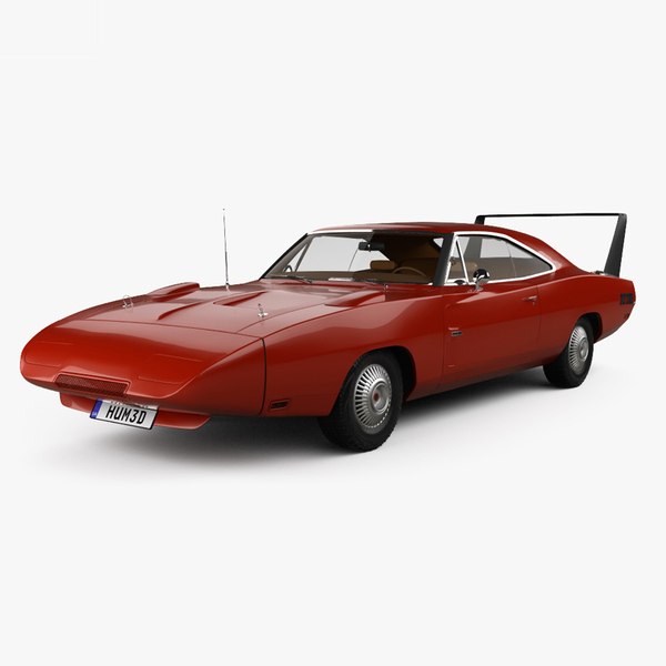 Dodge Charger Daytona Hemi com interior HQ 1969 Modelo 3D - TurboSquid 1625486