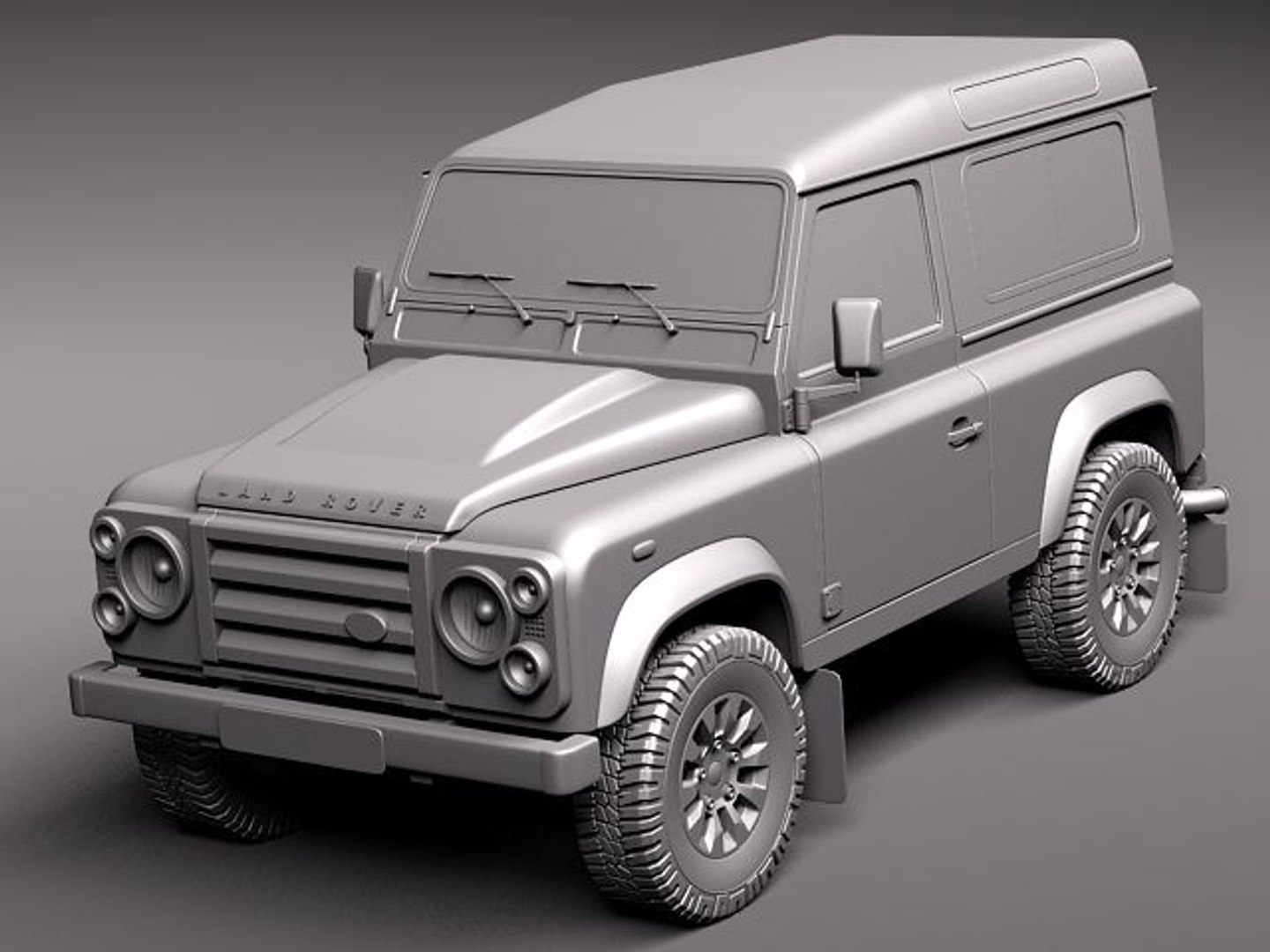 3d Model Landrover Land Rover Defender