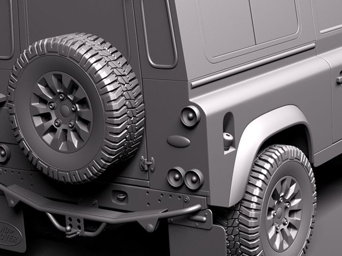3d Model Landrover Land Rover Defender