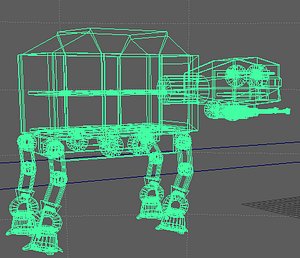 droid walker unit 3D model