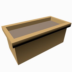 planting trough planter 3D