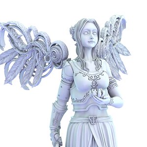 3D Game Assets 3D Printed Models Angel Figures 3D model