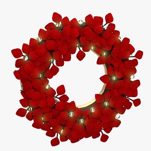 Red Christmas Wreath