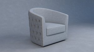 3D Modway Rouge Armchair Perfomance Velvet