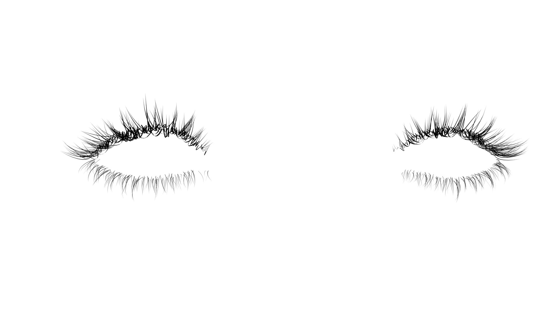 3D Eyelashes - TurboSquid 1795261