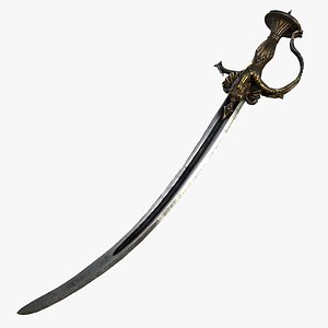 Fantasy Sword RPG Indian Talwar Talwaar Tulwar Sabre Sword Curved Blade Single Edge
