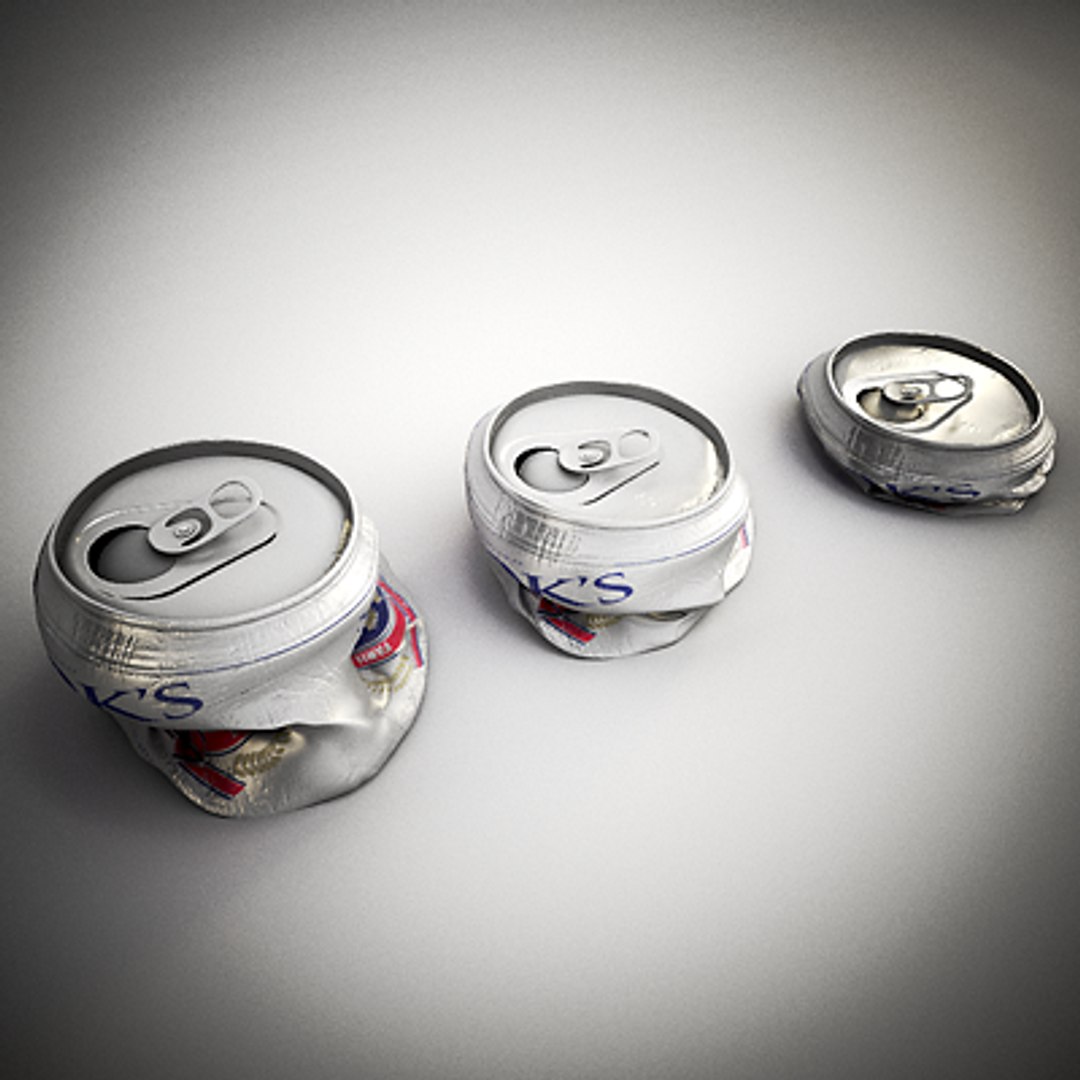 crushed beer can png