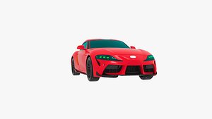 Toyota Supra 2019 3d Model Car