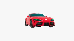 Toyota Supra 2019 3d Model Car
