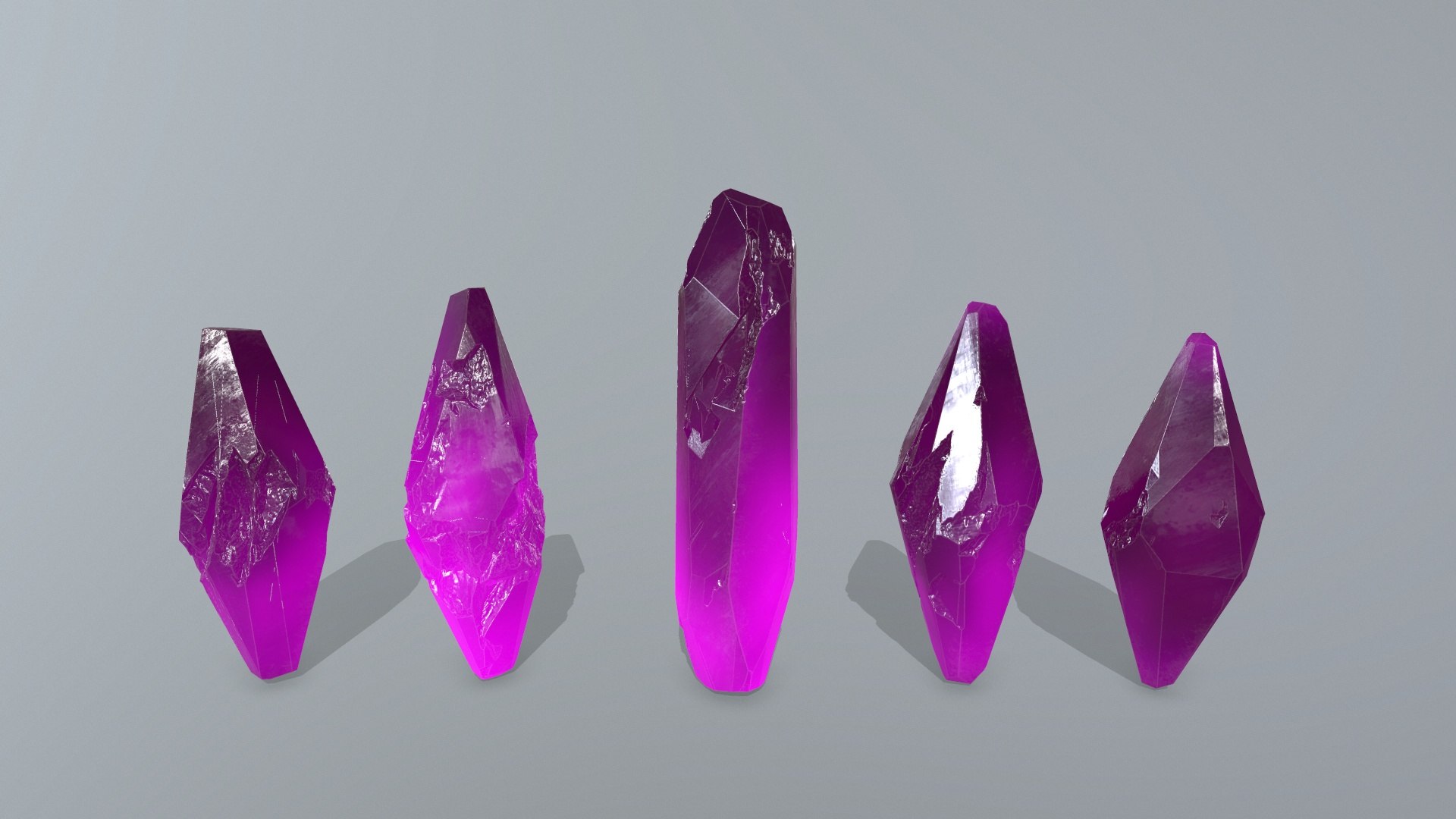 Crystal Set 2 3D Model - TurboSquid 2272795