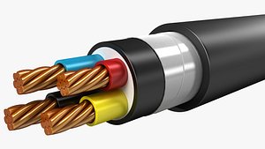 electrical cables lshf insulated 3d max