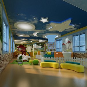 3D model Kindergarten Playroom