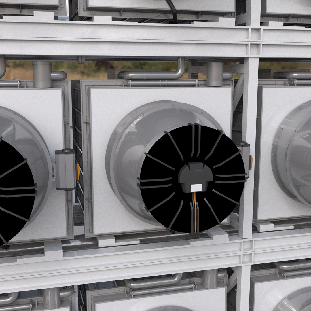 Direct Air Capture System model TurboSquid 1733878