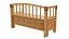 Bamboo woden bench rectangular with rattan wicker