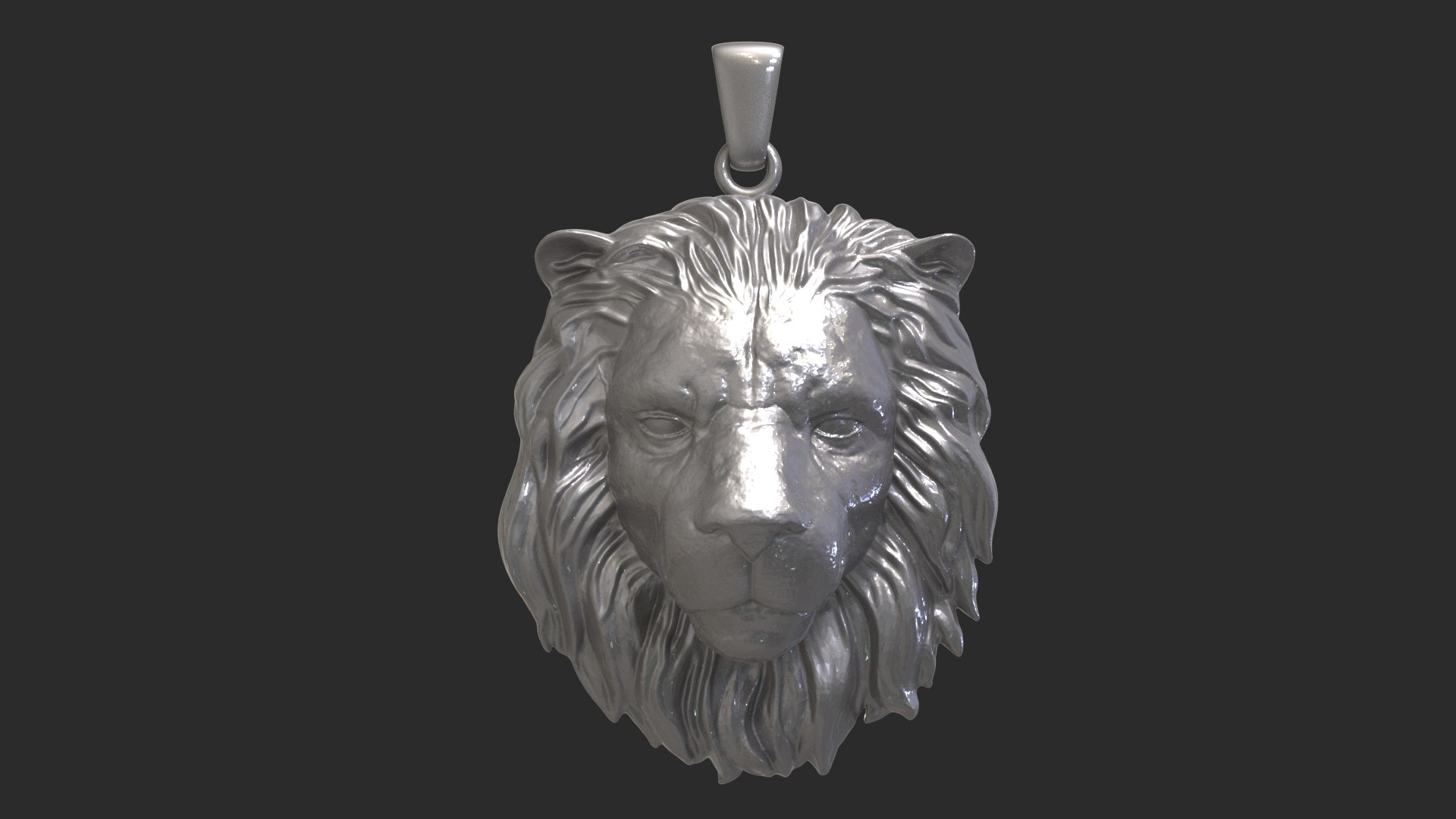 Realistic Lion Pendant 3D Print Model 3D Model - TurboSquid 2118602