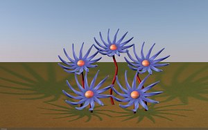 space flower 3d model