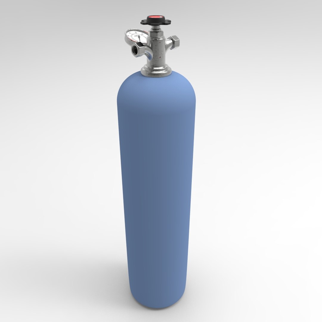 3d Model Oxygen Bottle