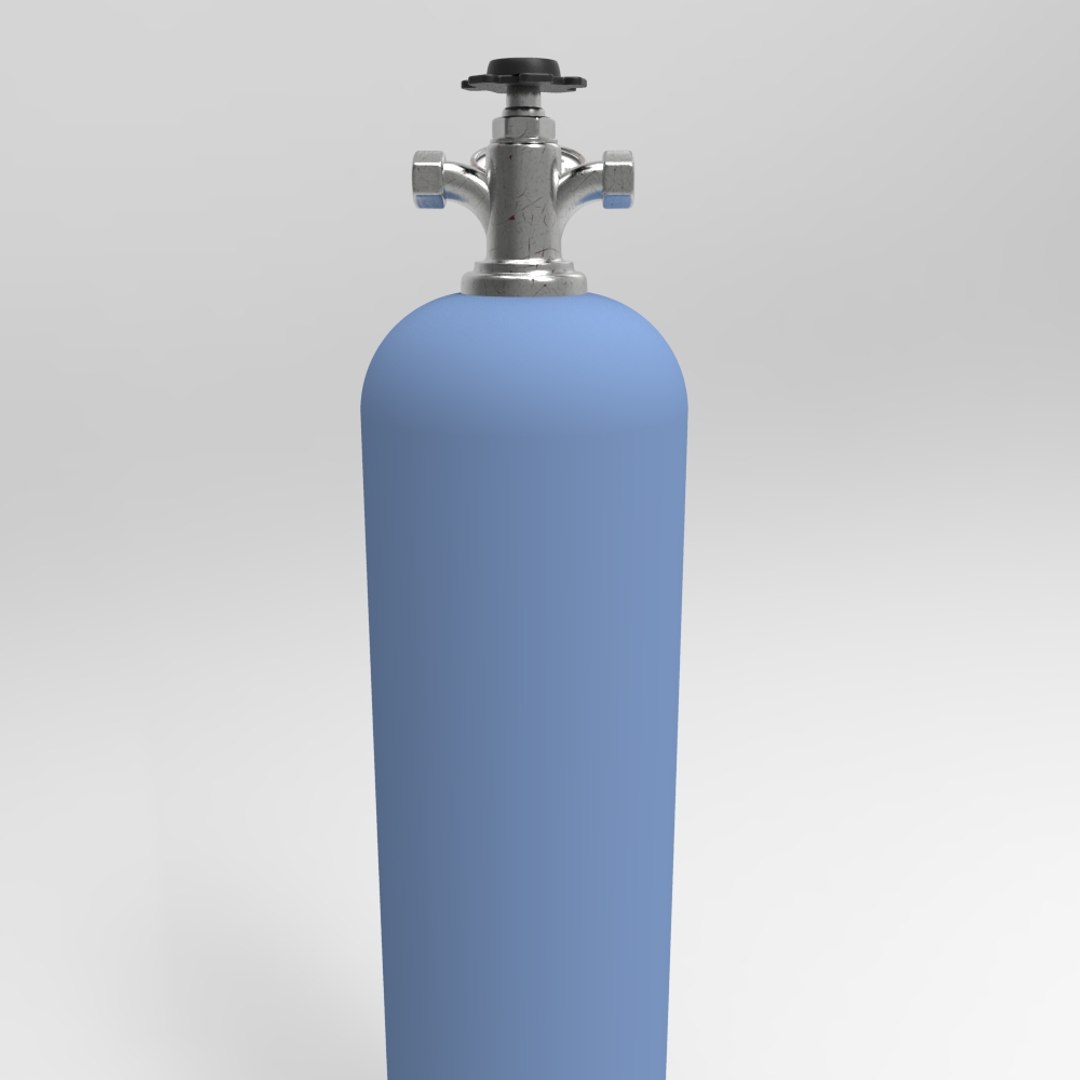 3d Model Oxygen Bottle