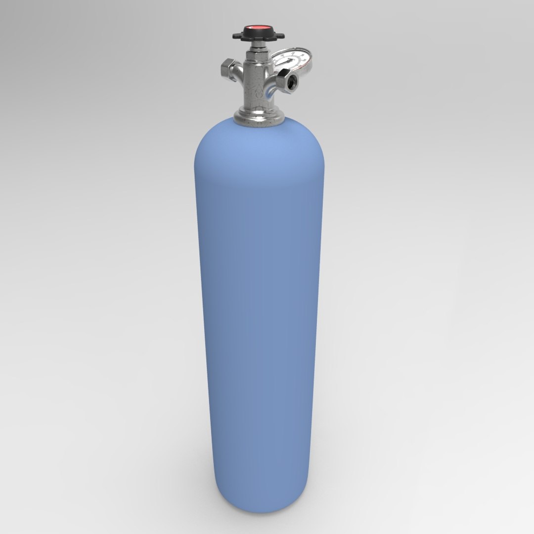 3d Model Oxygen Bottle