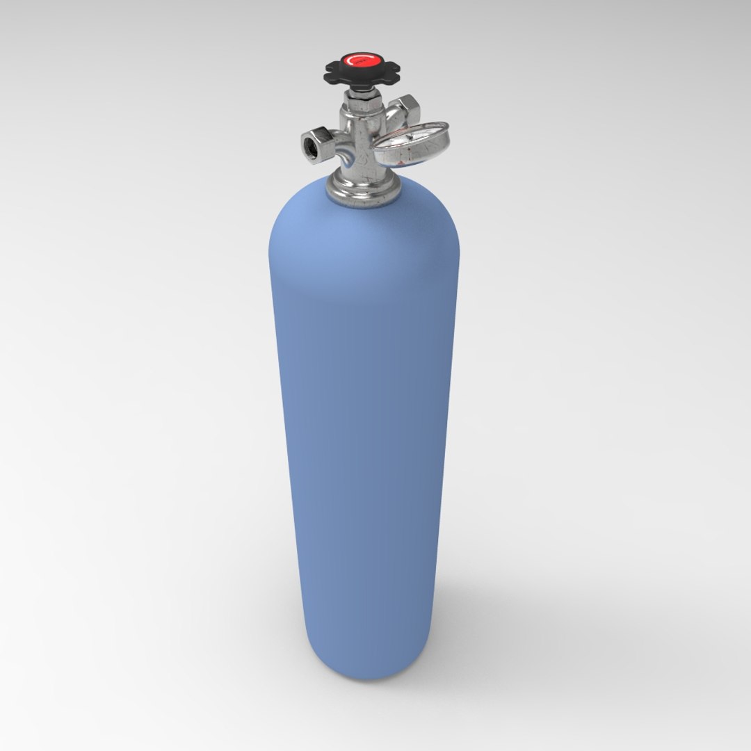 3d Model Oxygen Bottle